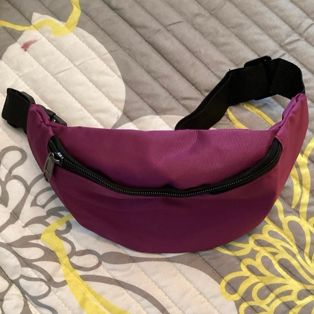 NWOT Bagbase Dark Magenta/Burgundy Canvas Fanny Waist Belt Pack